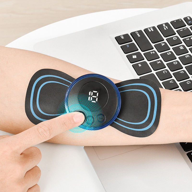 Portable Massager with 8 Modes and LCD Screen – Mini Muscle Stimulator for Pain Relief