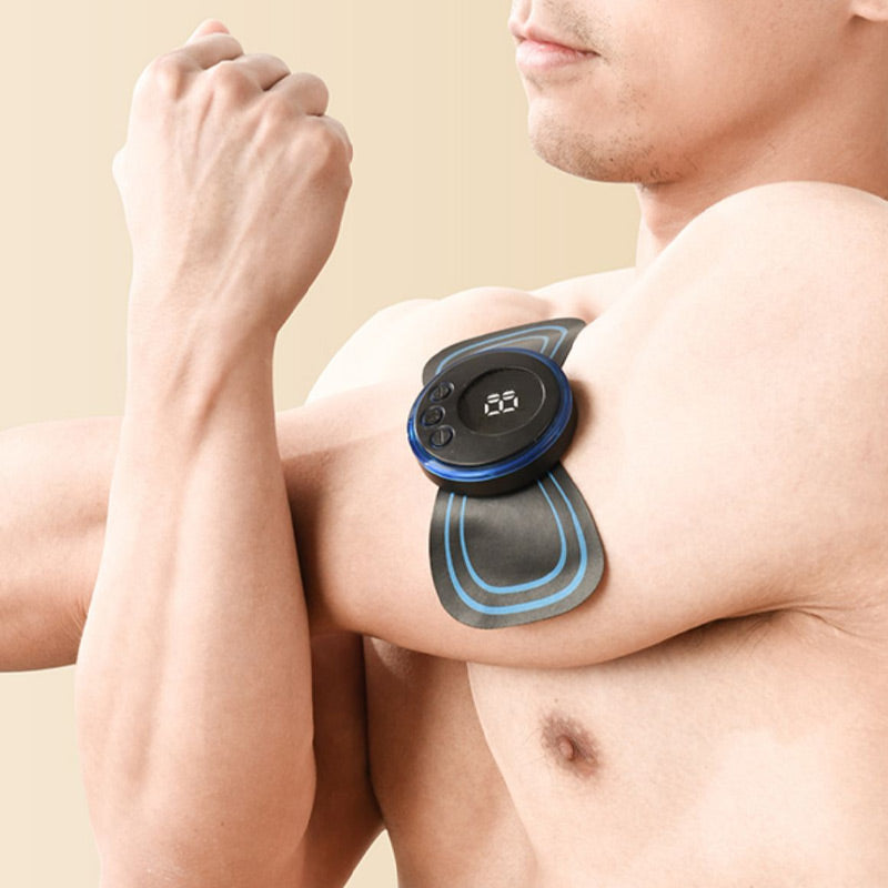 Portable Massager with 8 Modes and LCD Screen – Mini Muscle Stimulator for Pain Relief