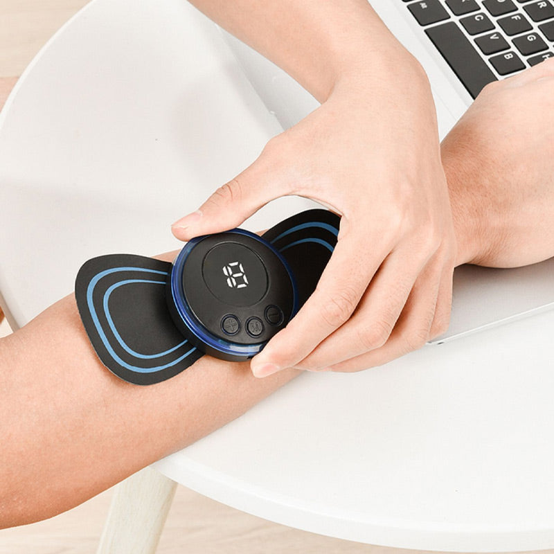 Portable Massager with 8 Modes and LCD Screen – Mini Muscle Stimulator for Pain Relief