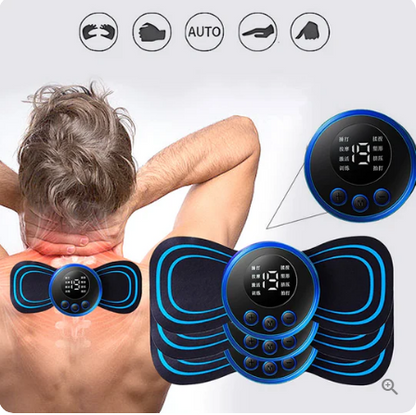 Portable Massager with 8 Modes and LCD Screen – Mini Muscle Stimulator for Pain Relief