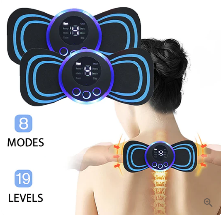 Portable Massager with 8 Modes and LCD Screen – Mini Muscle Stimulator for Pain Relief