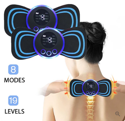 Portable Massager with 8 Modes and LCD Screen – Mini Muscle Stimulator for Pain Relief