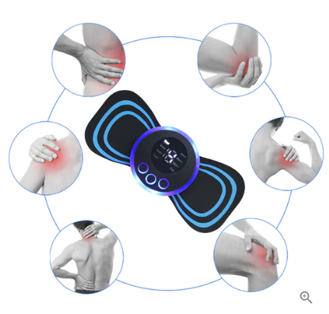 Portable Massager with 8 Modes and LCD Screen – Mini Muscle Stimulator for Pain Relief