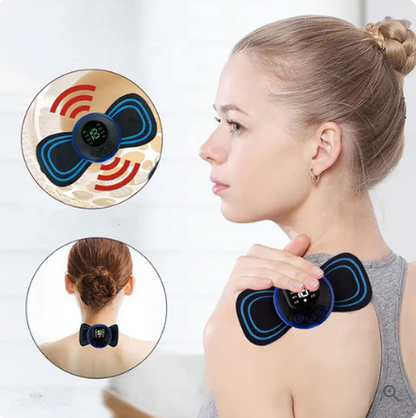 Portable Massager with 8 Modes and LCD Screen – Mini Muscle Stimulator for Pain Relief