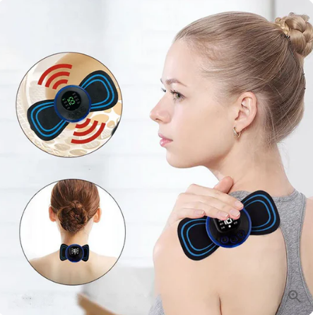 Portable Massager with 8 Modes and LCD Screen – Mini Muscle Stimulator for Pain Relief