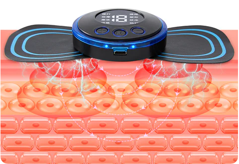 Portable Massager with 8 Modes and LCD Screen – Mini Muscle Stimulator for Pain Relief