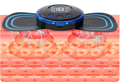 Portable Massager with 8 Modes and LCD Screen – Mini Muscle Stimulator for Pain Relief