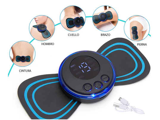 Portable Massager with 8 Modes and LCD Screen – Mini Muscle Stimulator for Pain Relief