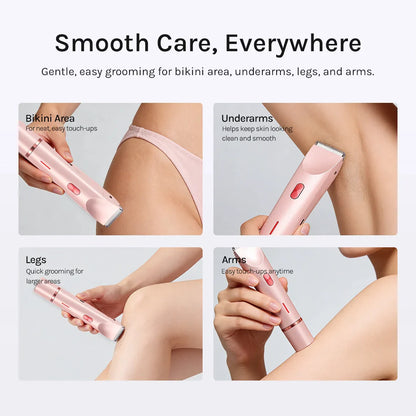 2-in-1 Painless Bikini Hair Trimmer