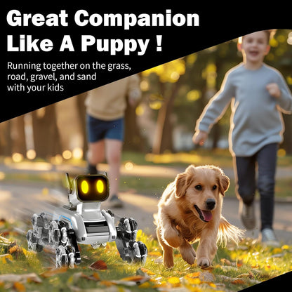 🎮Remote & Watch Control Stunt Spray Robot Dog