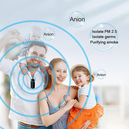 Portable Negative Ion Air Purifier Necklace, Personal Wearable Purification Device,1.2 Billion Ion Output