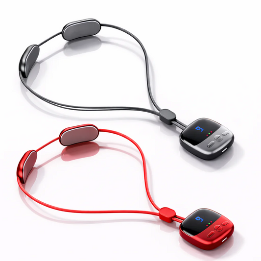 Mini Portable Heated Neck and Shoulder Massager, Pulse Therapy Neck Massager, Pendant Neck Support
